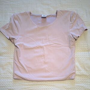 Blush Pink Short Sleeve Top
